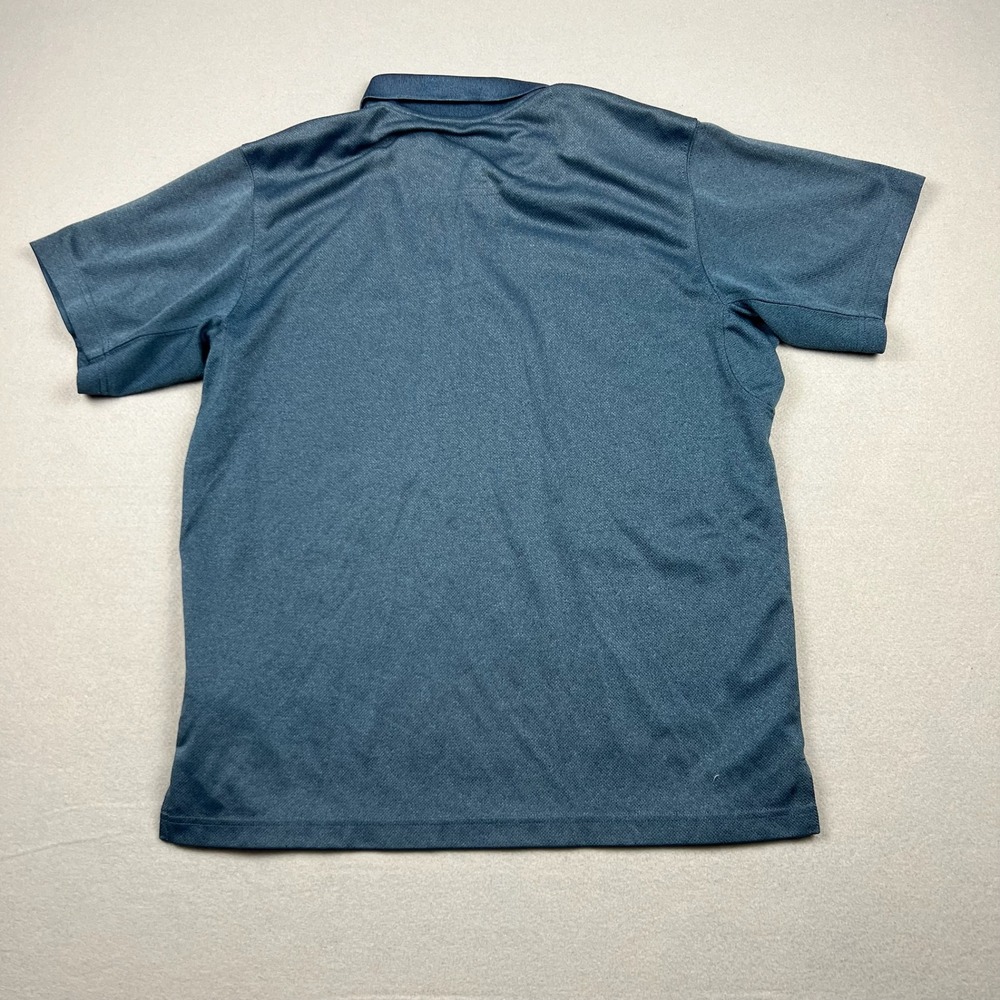 Columbia Mens Large Blue Heather AM6215 Omni-Shade Sun Protection Polo Shirt - Picture 8 of 11
